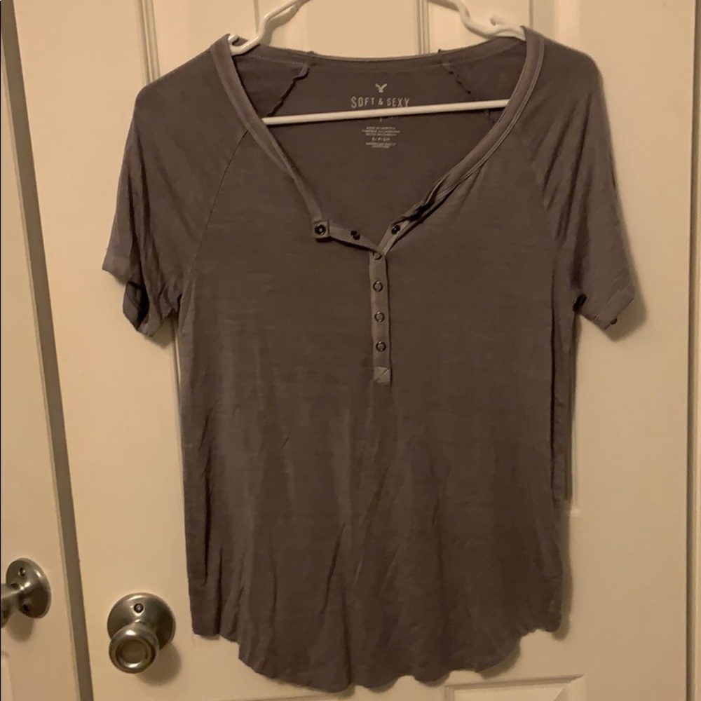 button up tshirt